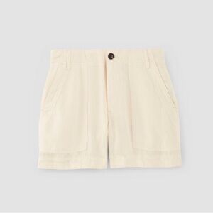 NWT Everlane The Utility Short in Buttersoft Bone Tencel Lyocell
